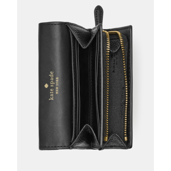 Kate Spade Small L-zip Flap Wallet - Preorder — Black