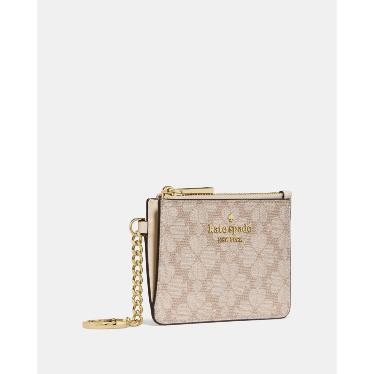 Kate Spade Spade Flower Key Ring Card Holder - Preorder — Dark Beige Moon Dust