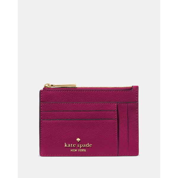 Kate Spade Large Slim Card Holder - Preorder — Dark Raspberry