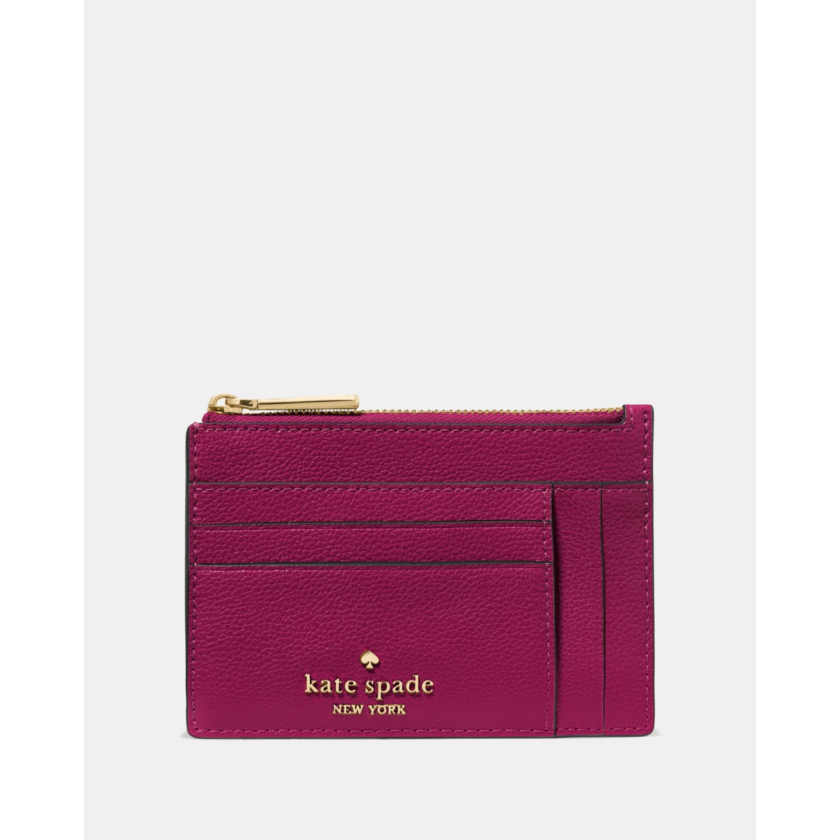 Kate Spade Large Slim Card Holder - Preorder — Dark Raspberry