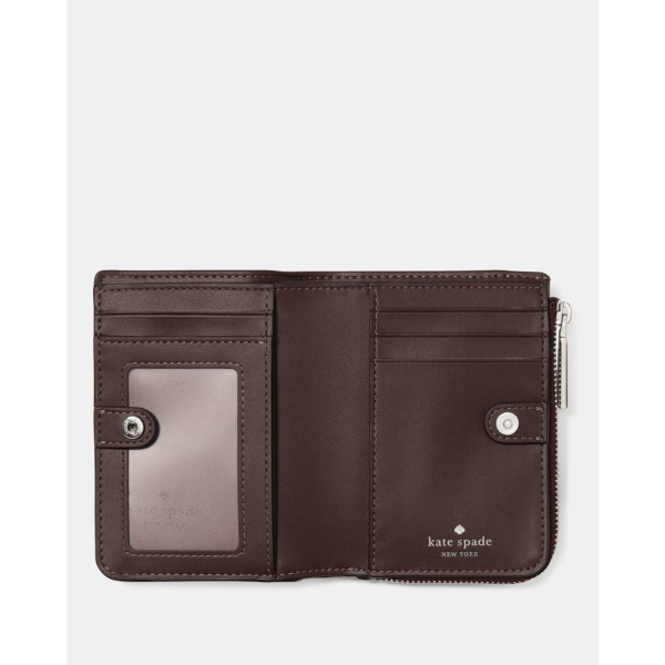 Kate Spade Shiny Leather Small L-zip Wallet - Preorder — Hot Fudge