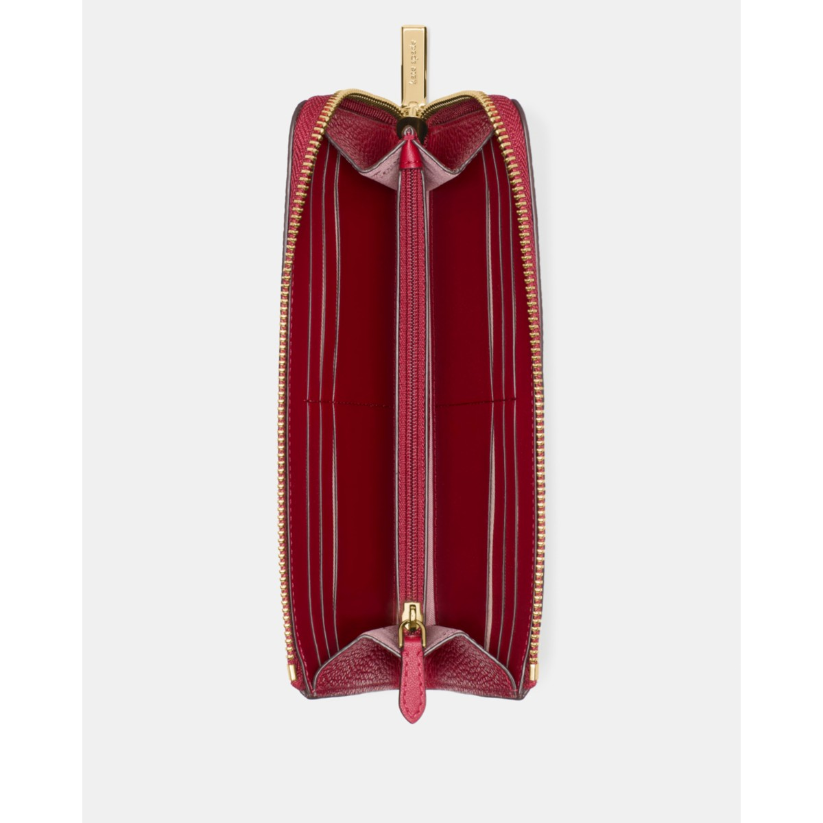 Kate Spade Large Slim L-zip Wallet - Preorder — Red Jam