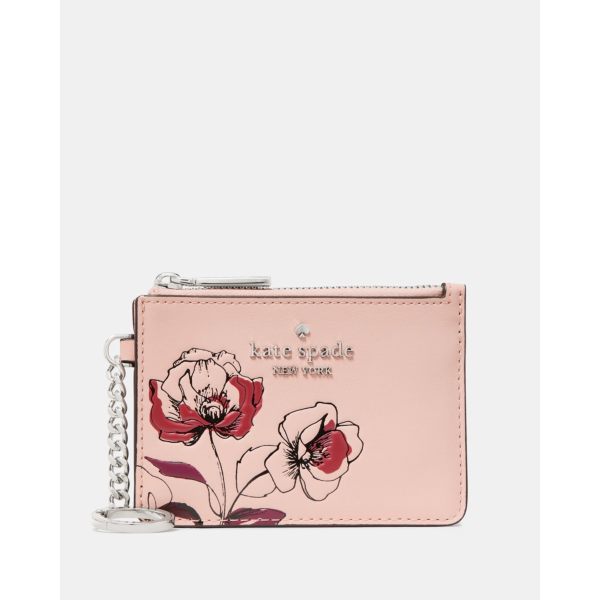 Kate Spade Floral Key Ring Card Holder - Preorder — Rose Smoke Multi
