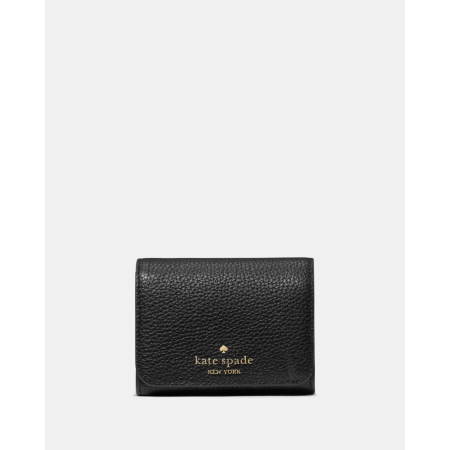 Kate Spade Small L-zip Flap Wallet - Preorder — Black (001)