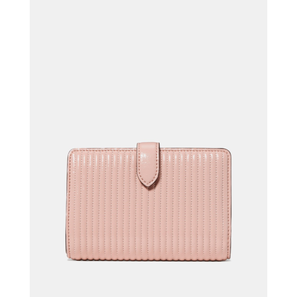 Kate Spade Shiny Quilted Medium Bifold Wallet - Preorder — Rose Smoke