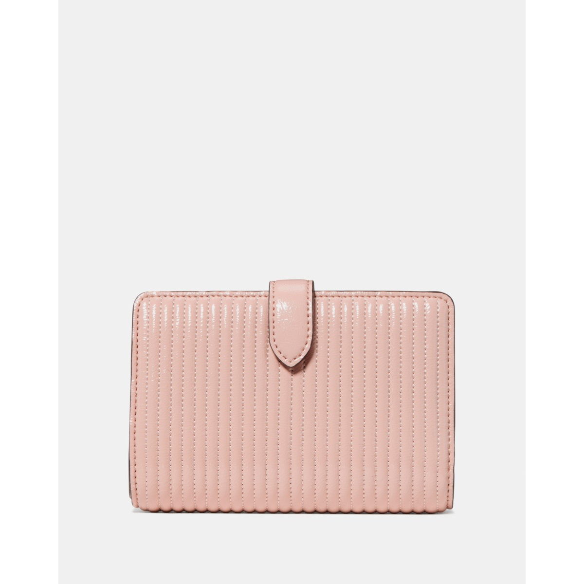 Kate Spade Shiny Quilted Medium Bifold Wallet - Preorder — Rose Smoke