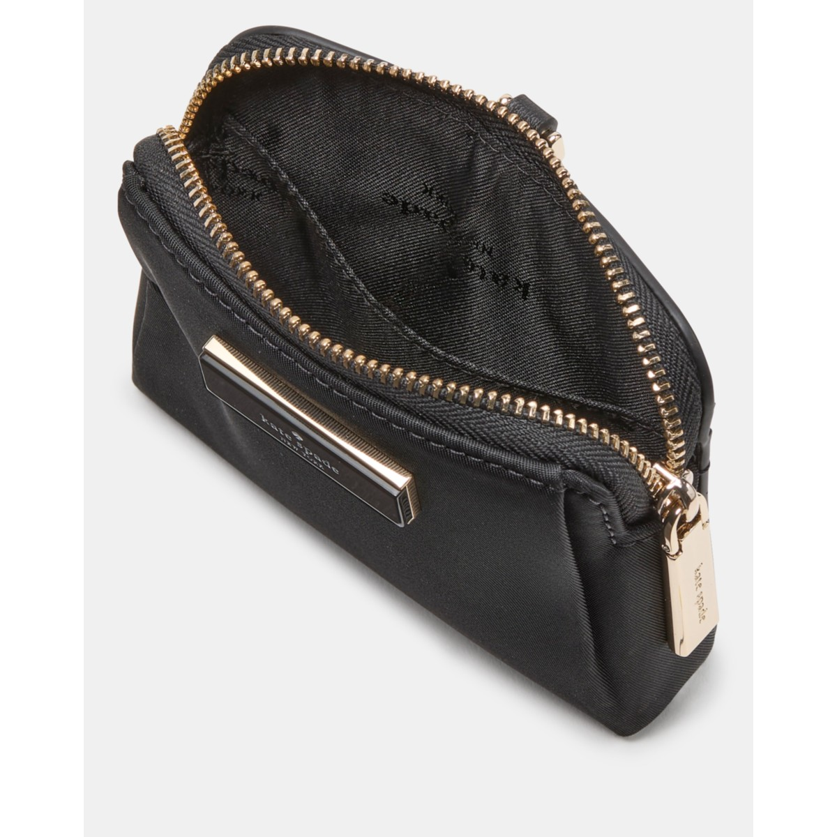 Kate Spade Carter Nylon Card Case Lanyard - Preorder — Black