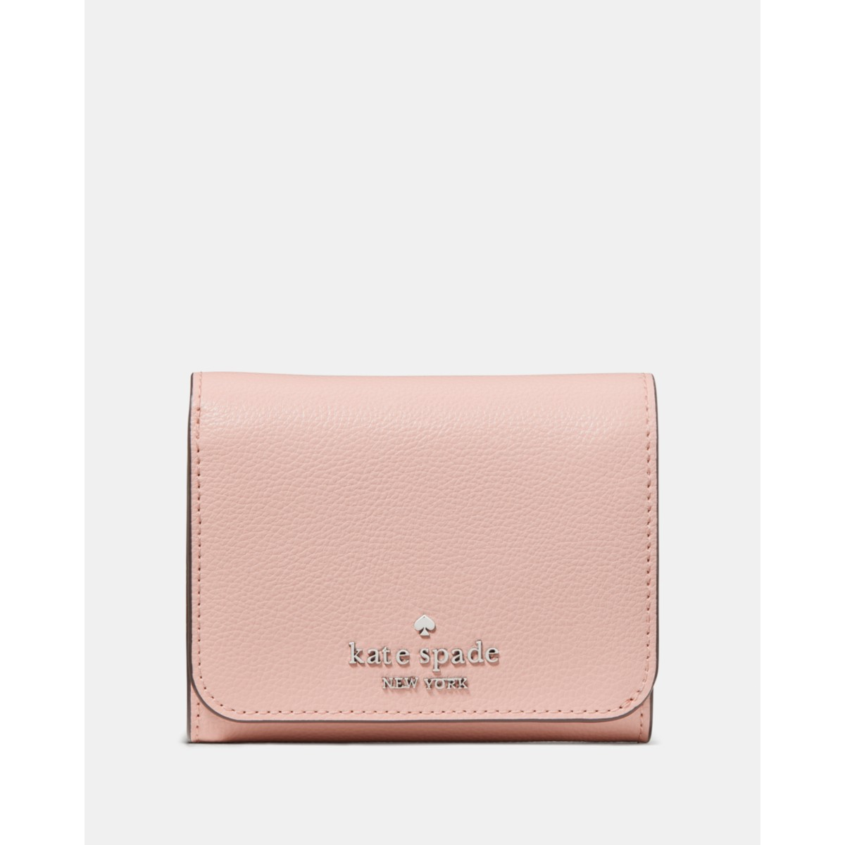 Kate Spade Small L-zip Flap Wallet - Preorder — Rose Smoke