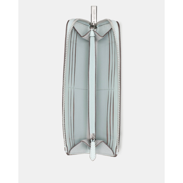 Kate Spade Large Slim L-zip Wallet - Preorder — Lake Mist