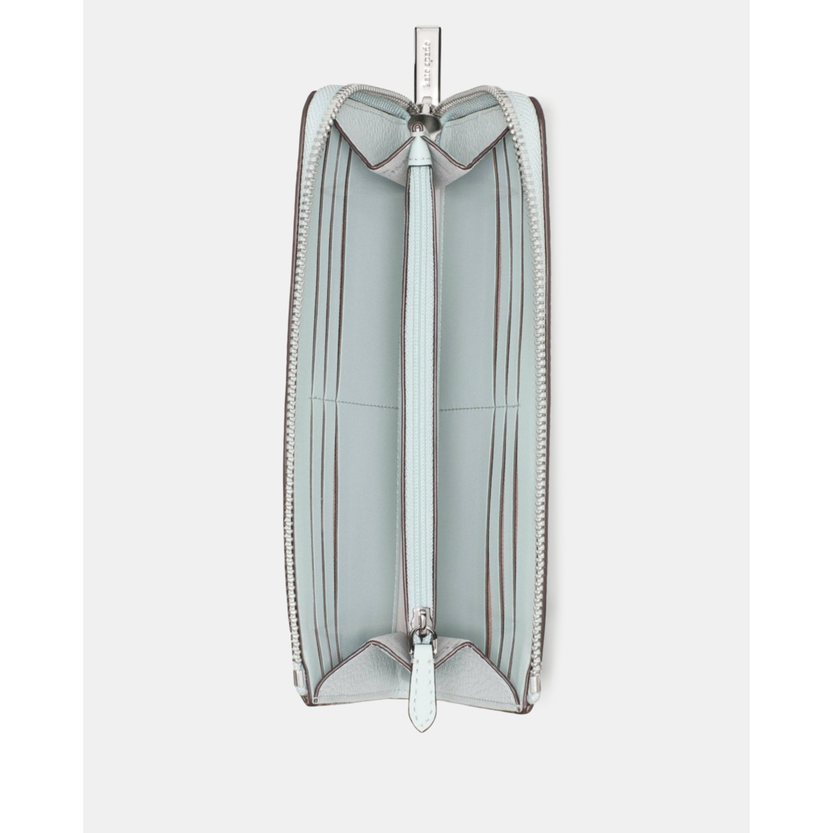 Kate Spade Large Slim L-zip Wallet - Preorder — Lake Mist