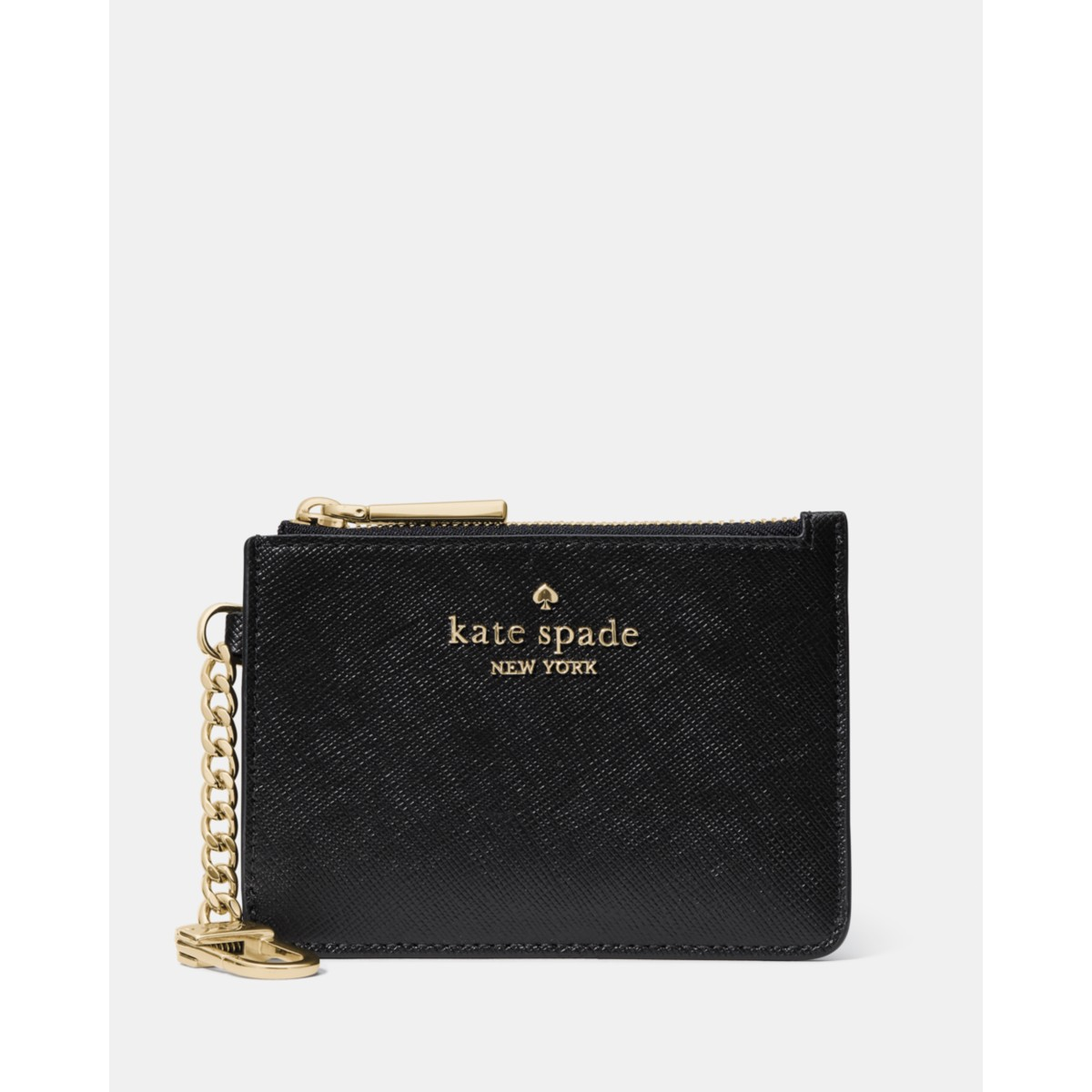 Kate Spade Key Ring Card Holder - Preorder — Black