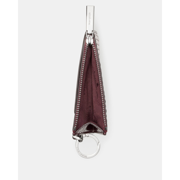 Kate Spade Shiny Quilted Key Ring Card Holder - Preorder — Grenache
