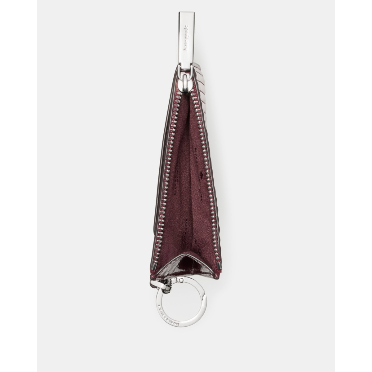 Kate Spade Shiny Quilted Key Ring Card Holder - Preorder — Grenache