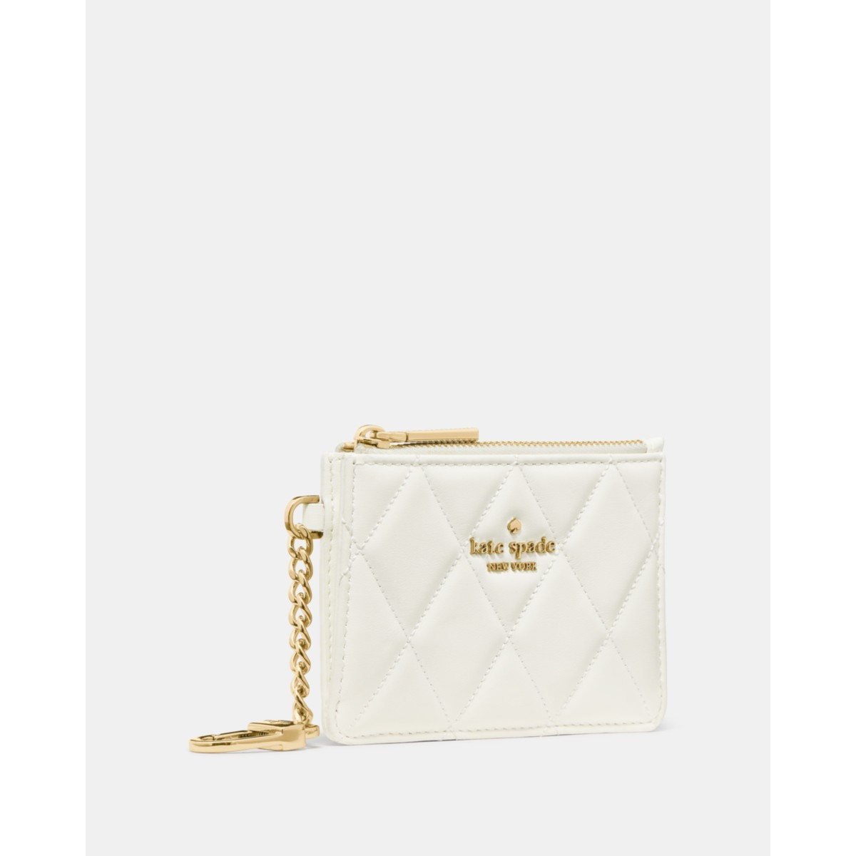 Kate Spade Quilted Key Ring Card Holder - Preorder — Meringue