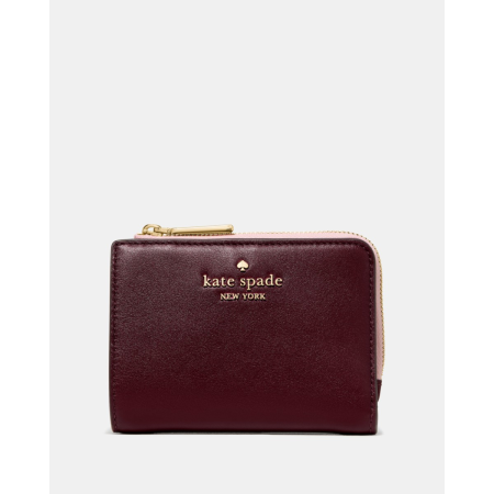 Kate Spade Floral Interior Small L-zip Wallet - Preorder — Grenache (600)