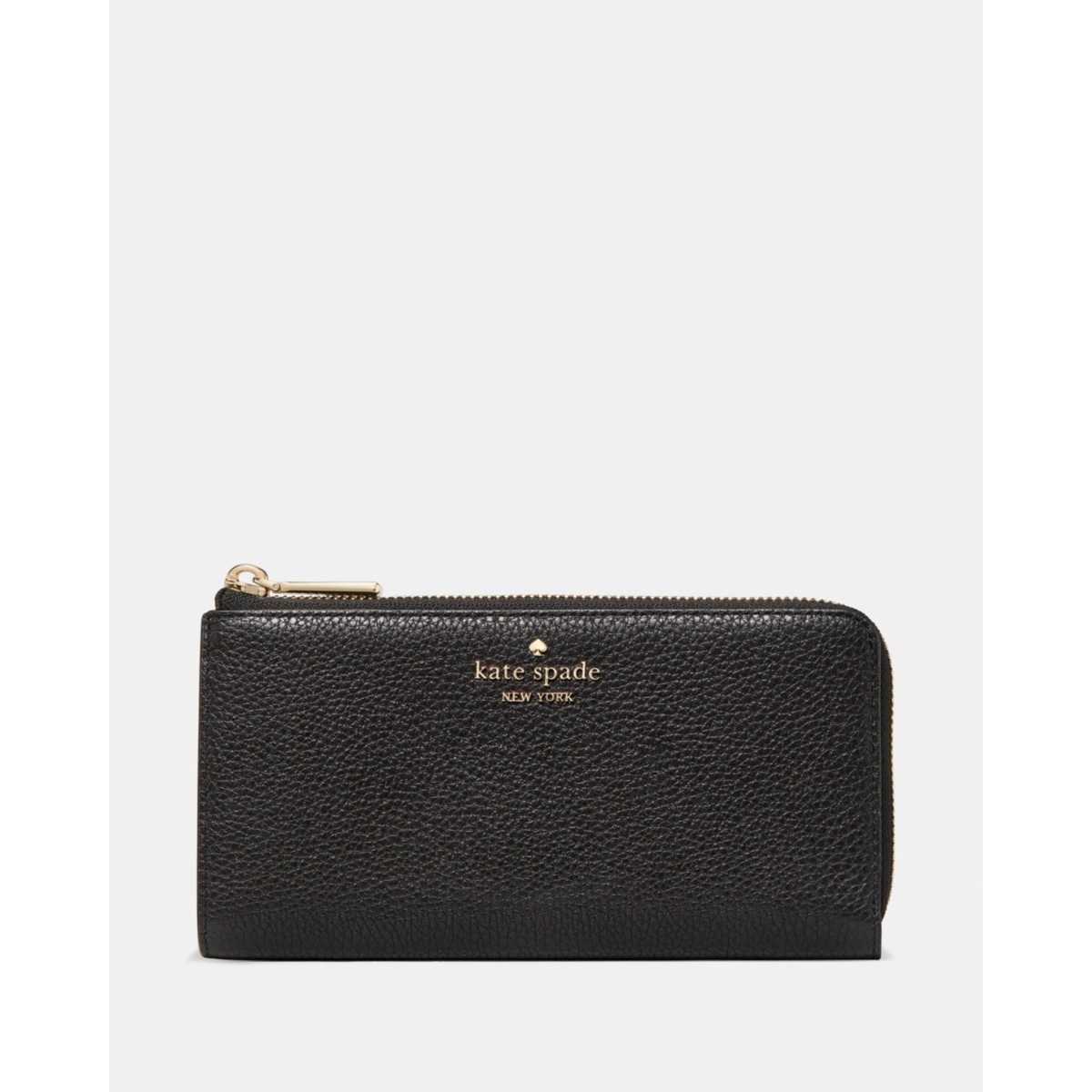 Kate Spade Large Slim L-zip Wallet - Preorder — Black