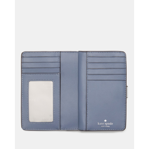 Kate Spade Medium Bifold Wallet - Preorder — Quarry Grey