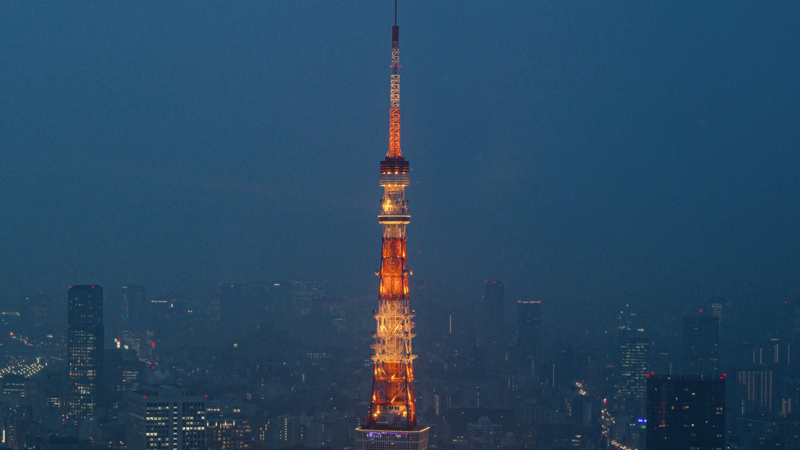 Tokyo Tower at night, Minato, Tokyo